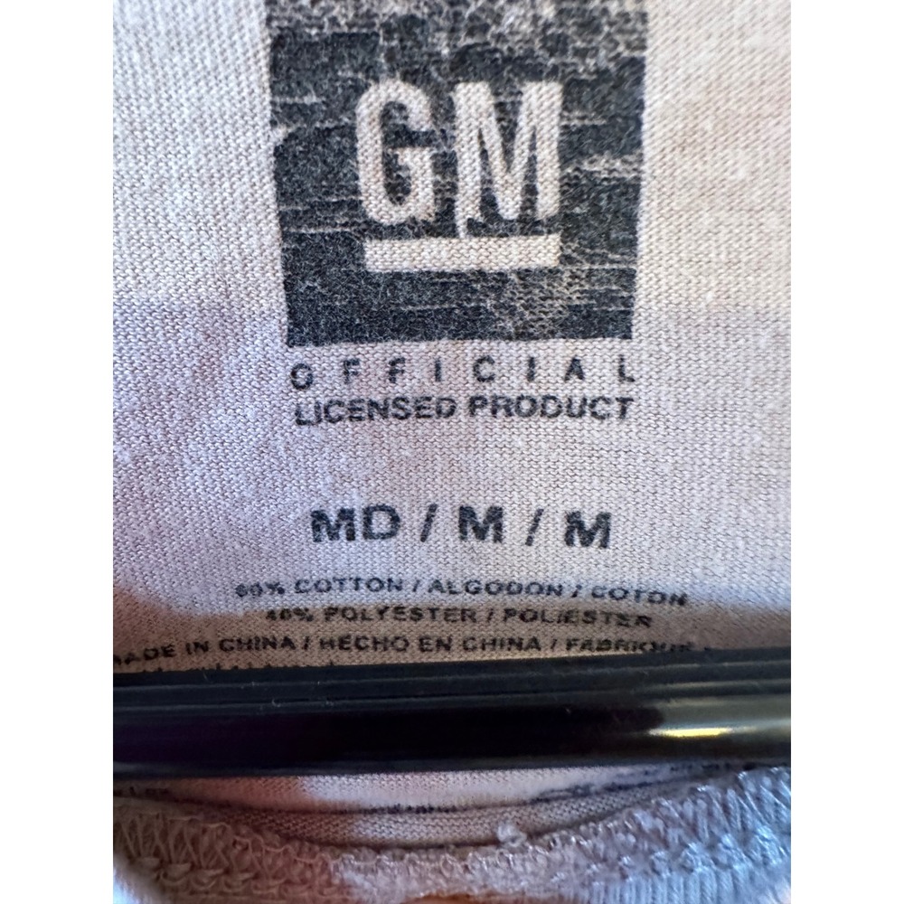 GM Official Licensed 1965 Corvette Graphic Baby Tee Tan Khaki Medium - Picture 3 of 5